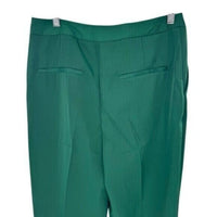 Tuckernuck NEW Green Pleated Duncan High Rise Straight Leg Trouser Pant Size 4