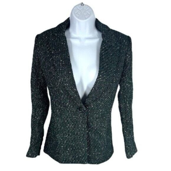 Tuckernuck | NEW Basalt Tweed Windsor Blazer Jacket in Green & Black Size XL