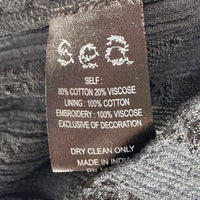 Sea New York NEW Charlotte Black Embellished Long Sleeve V Neck Top Size XS
