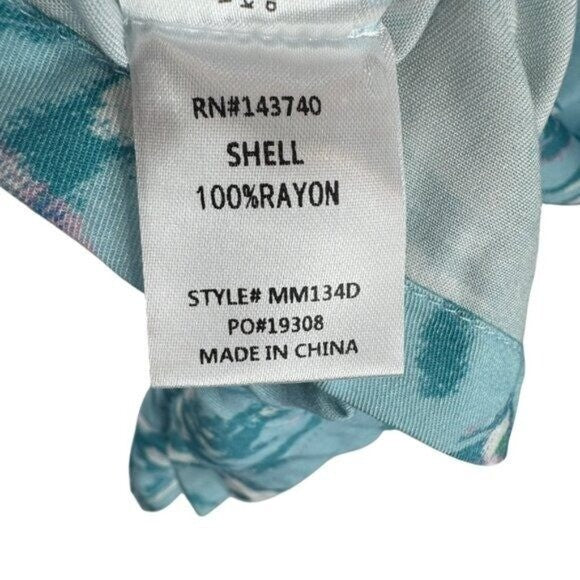 Hyacinth House NEW Blue Abstract Print Long Sleeve Hattie Midi Dress Size XS