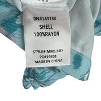 Hyacinth House NEW Blue Abstract Print Long Sleeve Hattie Midi Dress Size XS