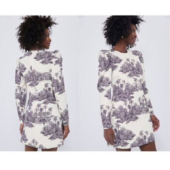 Tuckernuck X India Hicks | NEW Hibiscus Hill Toile Domino Mini Dress Size XXS