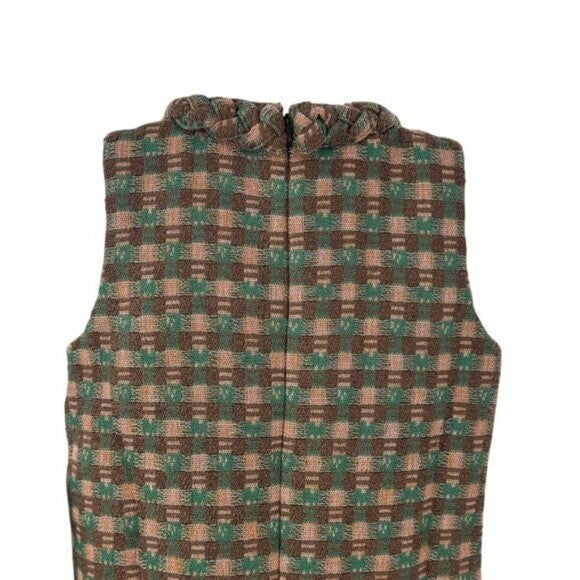 Tuckernuck NEW Neapolitan Tweed Sleeveless Retro Mod Jackie Mini Dress Size L