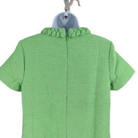 Tuckernuck NEW Palm Beach Green Tweed Retro Jackie Short Sleeve Mini Dress S