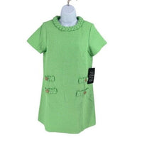 Tuckernuck NEW Palm Beach Green Tweed Retro Jackie Short Sleeve Mini Dress XXL
