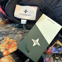 Tuckernuck NEW Midnight Primrose Jacquard Preppy Floral Bow Blouse Size Small