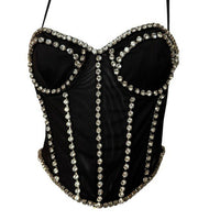 NBD | NEW Dayanna Corset Crystal Embellished Mesh Top Size L