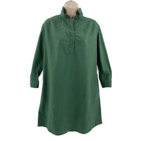 Pomander Place | NEW Green Polly Collared Preppy Shirt Dress Size XXL