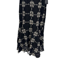 Tuckernuck NEW Black Eyelet Lewis Puff Sleeve Embroidered Maxi Dress Size XS