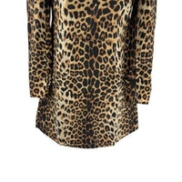 Tuckernuck x India Hicks NEW Leopard Domino Long Sleeve Party Mini Dress Size XL