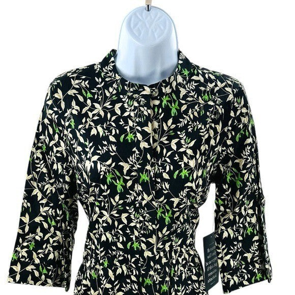 Tuckernuck | NEW Verdant Iris Short Sleeve  Royal Shirt Mini Dress Size S