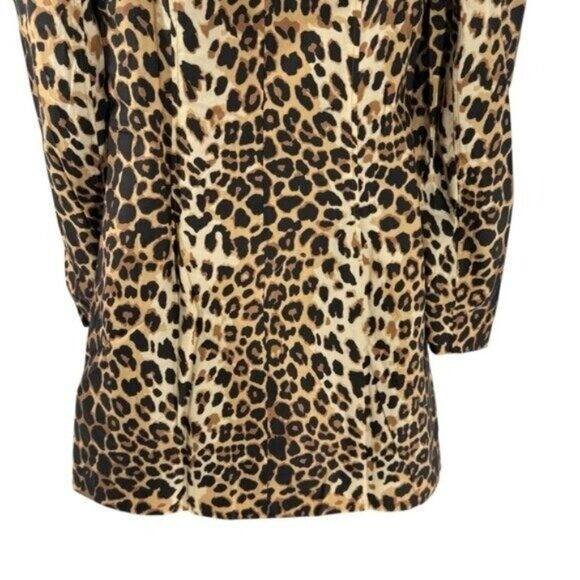 Tuckernuck x India Hicks NEW Leopard Domino Long Sleeve Party Mini Dress Size L