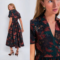 Tuckernuck NEW Persimmon Floral Jacquard Adelaide Formal Midi Dress Size XXL