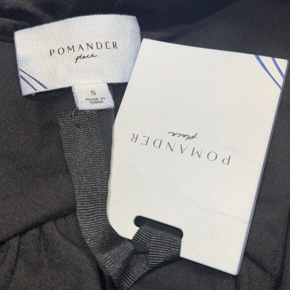 Pomander Place | NEW Black Velvet Kenzo Long Sleeve Mini Dress Size S