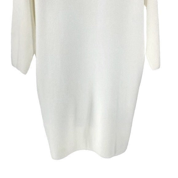 Pomander Place | NEW Winter White Vivianne Turtleneck Sweater Mini Dress Size L