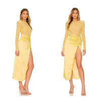 NBD | NEW Farah Midi Dress in Yellow Size XXS