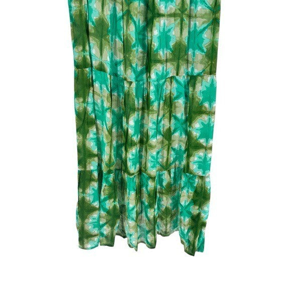 Tuckernuck NEW Seafoam Medallion Green Sleeveless Salty Paloma Caftan Size S