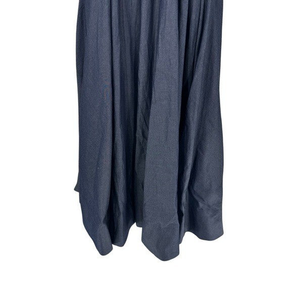 Tuckernuck x India Hicks NEW Blue Chambray Comporta Classic Maxi Dress XXS