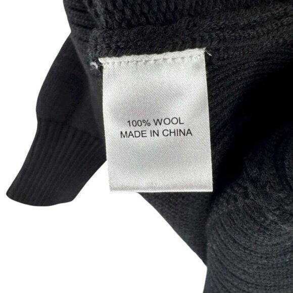 Tuckernuck NEW Wool Black Sophia 100% Wool Turtleneck Tunic Sweater Size XS