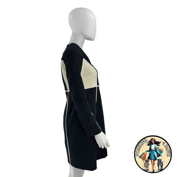 Tuckernuck NEW Navy and Cream Evie Long Sleeve Colorblock Mini Dress Size S