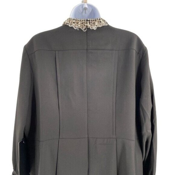 Tuckernuck NEW Embellished Black Hoyt Rhinestone Long Sleeve Mini Dress Size 3XL