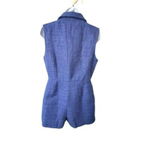 Pomander Place | NEW Navy Tweed Campbell Sleeveless Romper Size XL