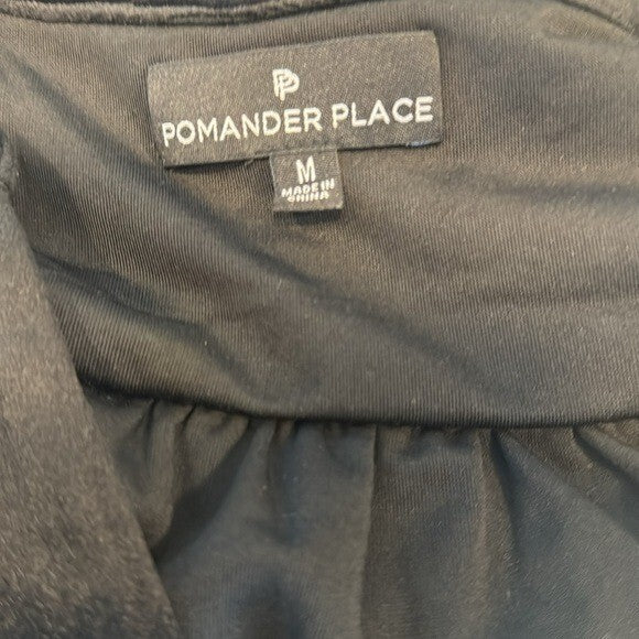 Pomander Place | NEW Black Velvet Kenzo Long Sleeve Mini Dress Size Medium