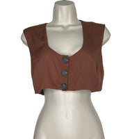anna nata | NWT Madison Crop Top in Sepia Brown Size S