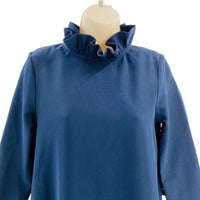 Tuckernuck | NEW Navy Daphne High Neck Long Sleeve Mini Dress Size XXS