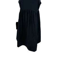 Pomander Place | NEW Black Porto Square Neckline Sleeveless Mini Dress Size S