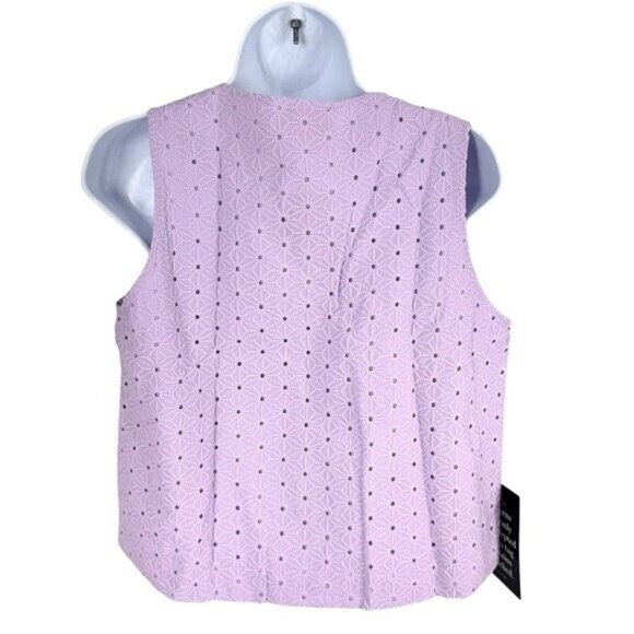 Tuckernuck | NEW Lavender Eyelet Valerie V-neckline Sleeveless Top Size XL
