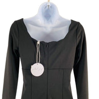 Petal & Pup x Storia NEW Eva Scalloped Black Long Sleeve Mini Dress Size M