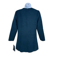 Tuckernuck | NEW Navy Tie Tweed Kelly Notched Neckline Mini Dress Size S