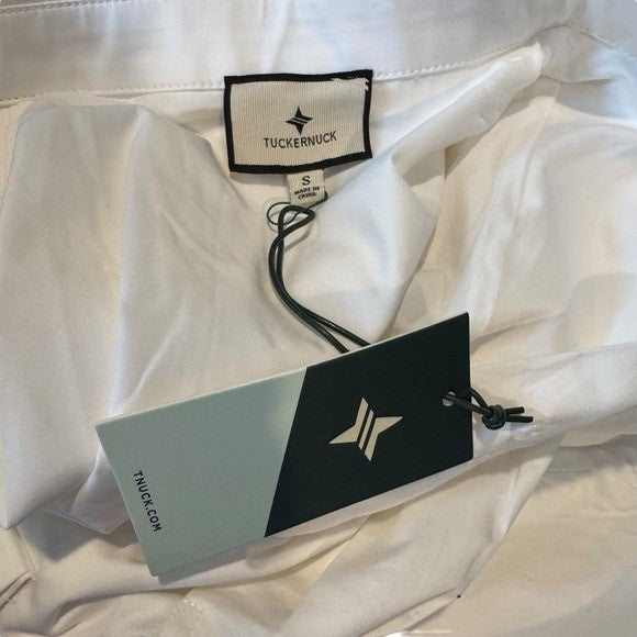 Tuckernuck NEW White Mini Delaney Puff Sleeve Cotton Classic Dress Size S