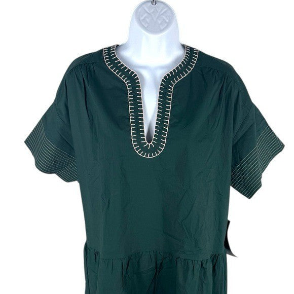 Tuckernuck NEW Pomander Place Evergreen Relaxed Fit Kinsley Mini Dress Size L