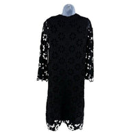 Tuckernuck NEW Noir Eyelet Hutton Long Sleeve Cotton Formal Midi Dress Size S