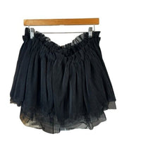 Hyacinth House NEW Black Willa Tulle Strapless Babydoll Blouse Top Size XL