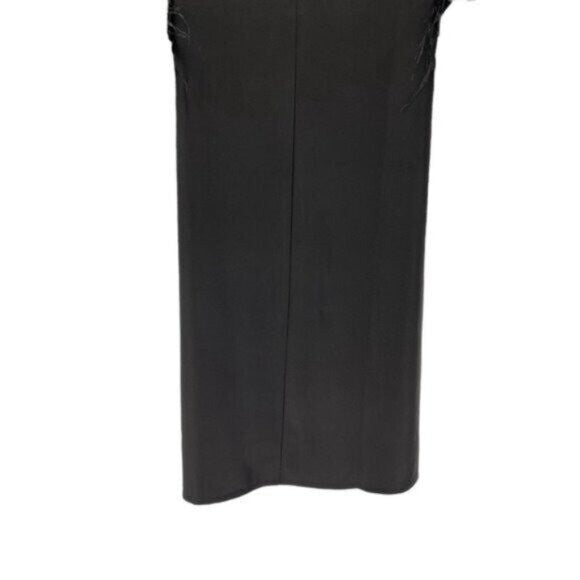 Tuckernuck NEW Black Feather Jamie Formal 3/4 Sleeve Maxi Dress Size XS
