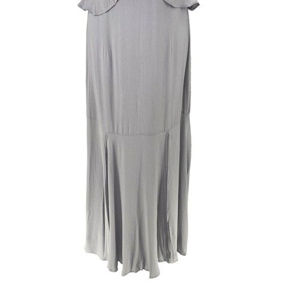 Lovestitch X Petal & Pup | NEW Tanya Beaded Maxi Dress in Grey Size S