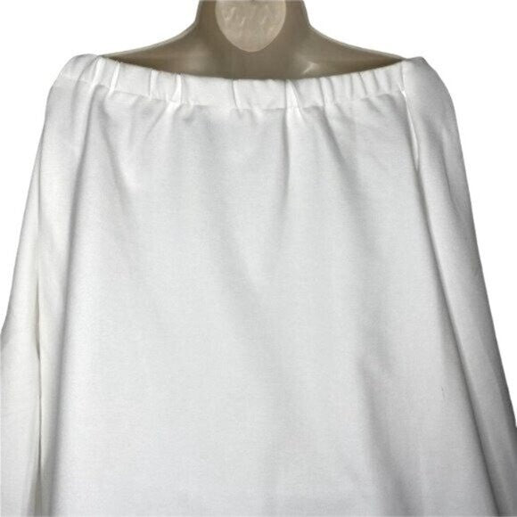 Tuckernuck White Miranda Off the Shoulder Long Sleeve Blouse Size XS