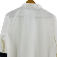 Tuckernuck | NEW White Stretch Crepe Avery Long Sleeve Shirt Dress Size S