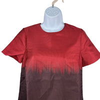 Tuckernuck NEW Sienna Stripe Short Sleeve Marlowe Red Brown Party Mini Dress S