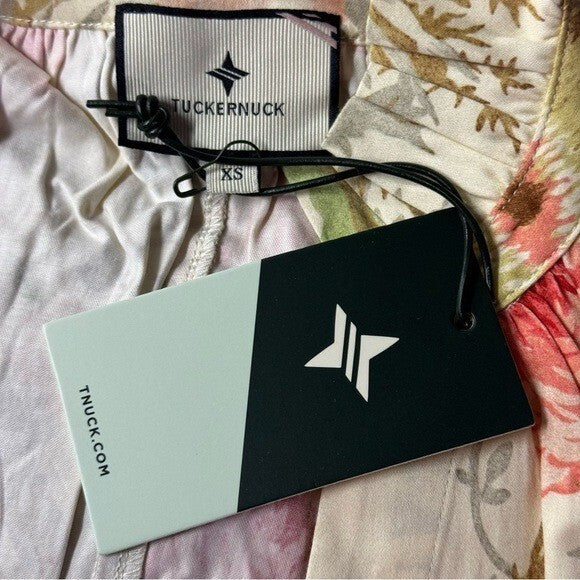 Tuckernuck | NEW Sun Faded Floral Crawford V-neckline Mini Dress Size XS