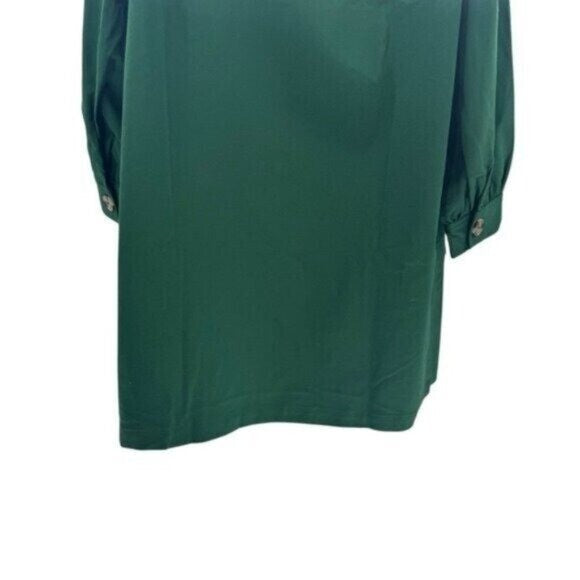 Tuckernuck NEW Dark Green Blake Long Sleeve Relaxed Fit Mini Dress Size XXS