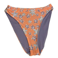 Becca French Cut Hi Leg Floral Bikini Swim Bottoms NEW Size L