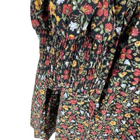 Hyacinth House NEW Black Multi Floral Spencer Long Sleeve Mini Dress Size S