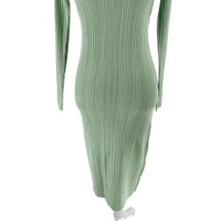 Petal and Pup NEW Milleri Knit Bodycon Open Back Dress in Sage Green Size 10