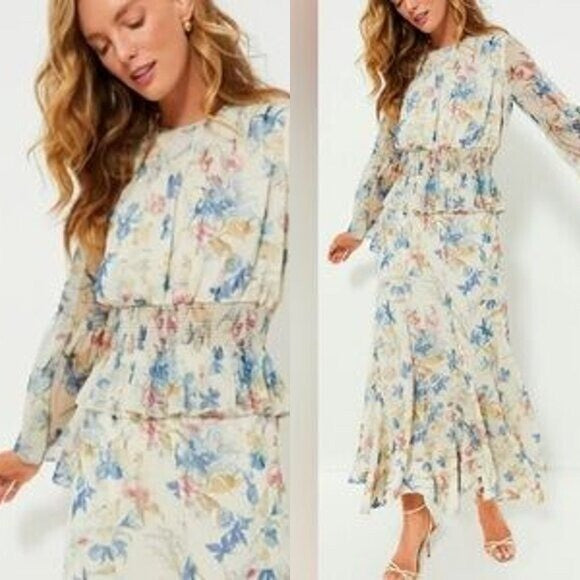 Tuckernuck NEW Lilly of the Valley Matching Set Blouse and Maxi Skirt Size XS