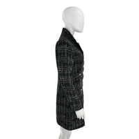 Pomander Place NEW Black Tweed Stacie Preppy Retro Blazer Mini Dress Size L