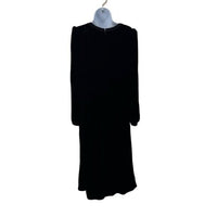 Saloni NEW Velvet Camille Bows Long Sleeve Formal Elegant Midi Dress Size 2